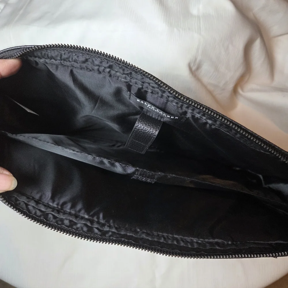 RALPH LAUREN fragances Black Leather Men's Bag. - Picture 3 of 8